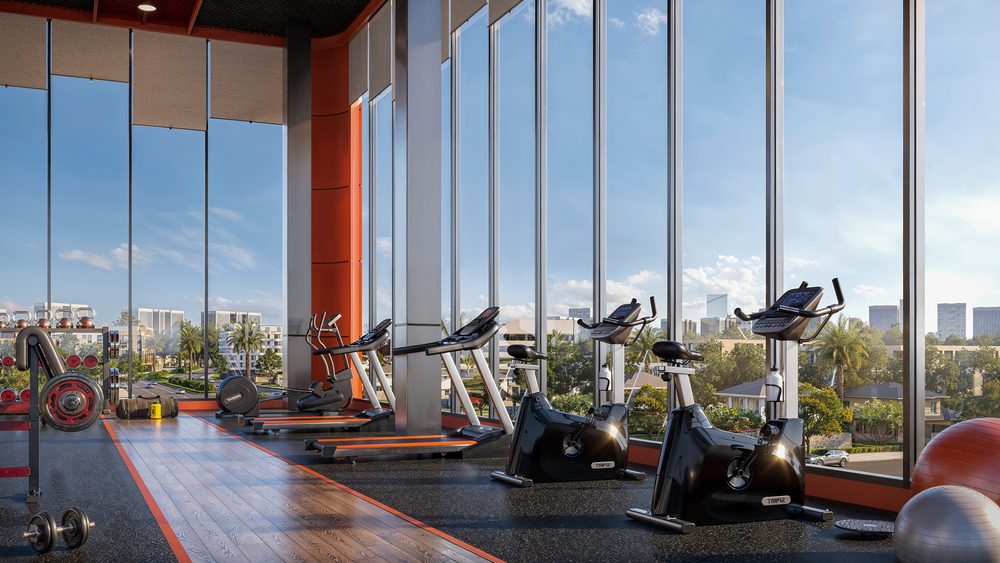 Phối cảnh phòng gym